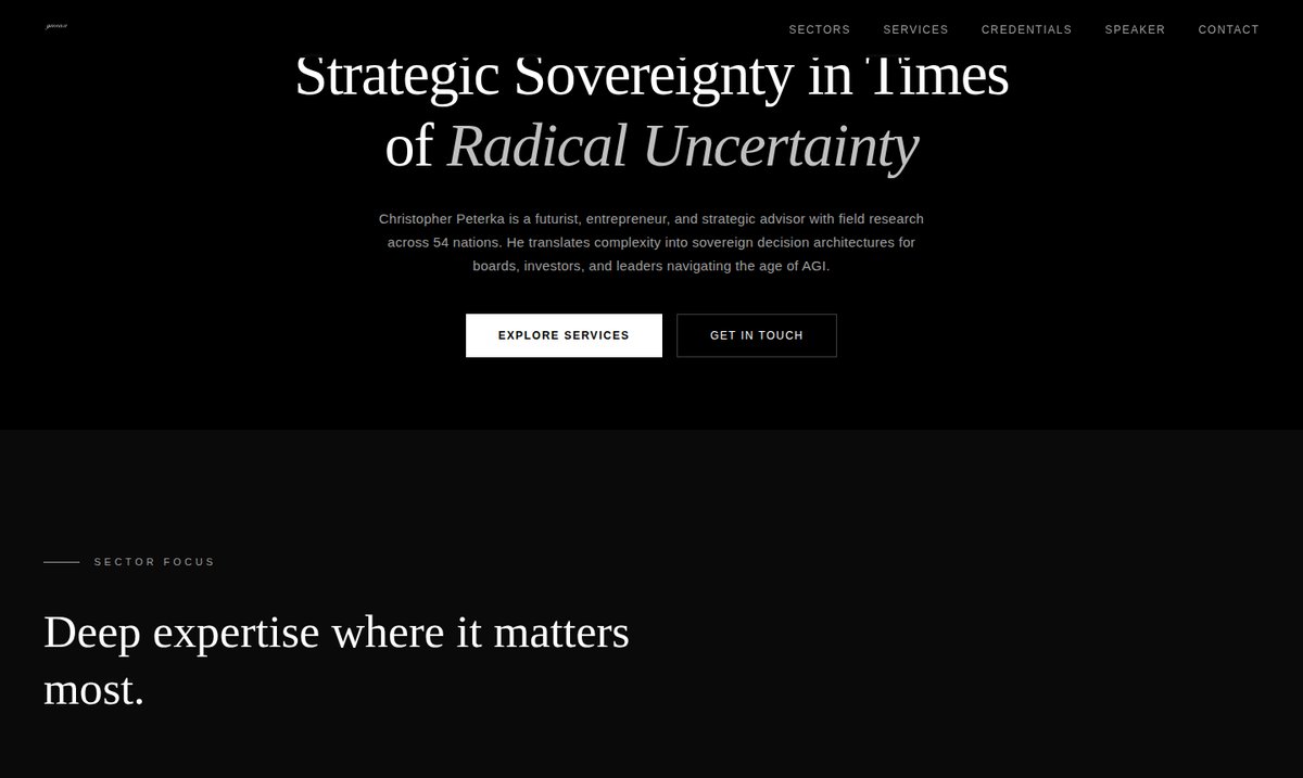Vorschau der Seite strategicsovereignty.biz: 'Strategic Sovereignty in Times of Radical Uncertainty'