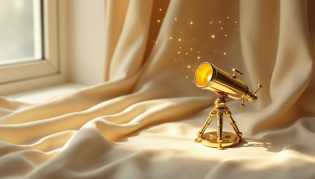 Messing-Observatoriumsmodell mit Lichtstrahl — Sinnbild für blackbird